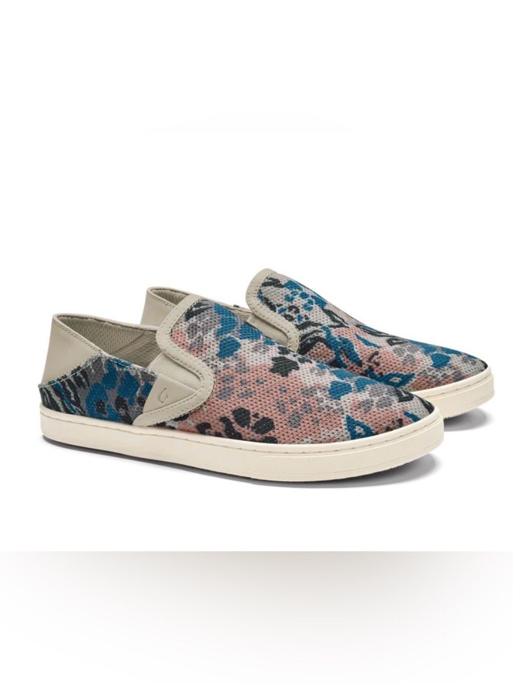 Olukai PEHUEA Slip In Conversion Heel Slip On Casual Loafer in Cloudy Pai